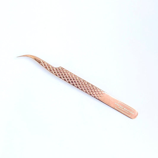 J Curved Tweezer - The Rose Gold Collection